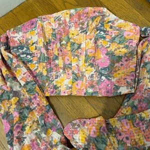 floral off the shoulder top